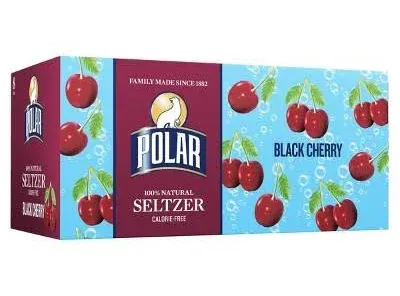 Polar Seltzer Water Black Cherry 12 fl oz