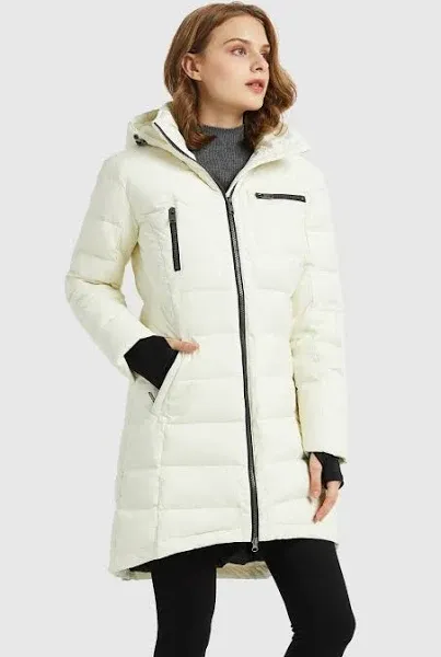 Orolay Women's Down Jacket Coat Mid Length