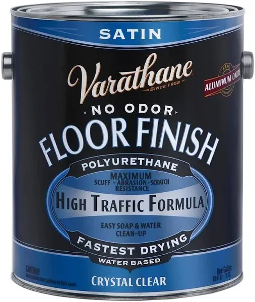 Varathane Floor Finish,Crystal Clear,Satin 230231