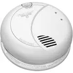 First Alert BRK 7010B Hardwired Photoelectric Smoke Alarm with Battery Backup, White