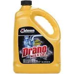 Drano - Max Gel Clog Remover, Bleach Scent, 128 oz Bottle