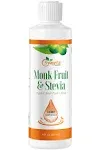 G-Sweetz Monk Fruit & Stevia Liquid Sweetener Drops - Natural Sweeteners & Sugar Alternatives - Delicious Blend with No Bitter Aftertaste - Concentrat