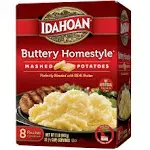 Idahoan Buttery Homestyle Mashed Potatoes Club Pack, 32 oz (Pack of 8)