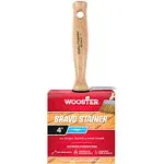 Wooster 4 in. Bristle/Polyester Bravo Stainer Brush