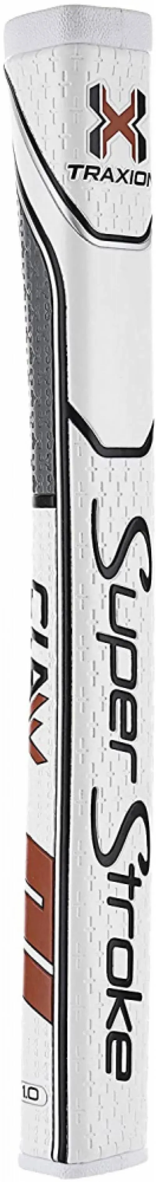 SuperStroke Traxion Claw 1.0 Putter Grip - White/Red/Grey