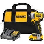 DeWalt Atomic 20V MAX* Brushless Cordless 1/4" Compact Impact Driver Kit