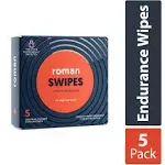 Roman Endurance Wipes, Swipes - 5 wipes