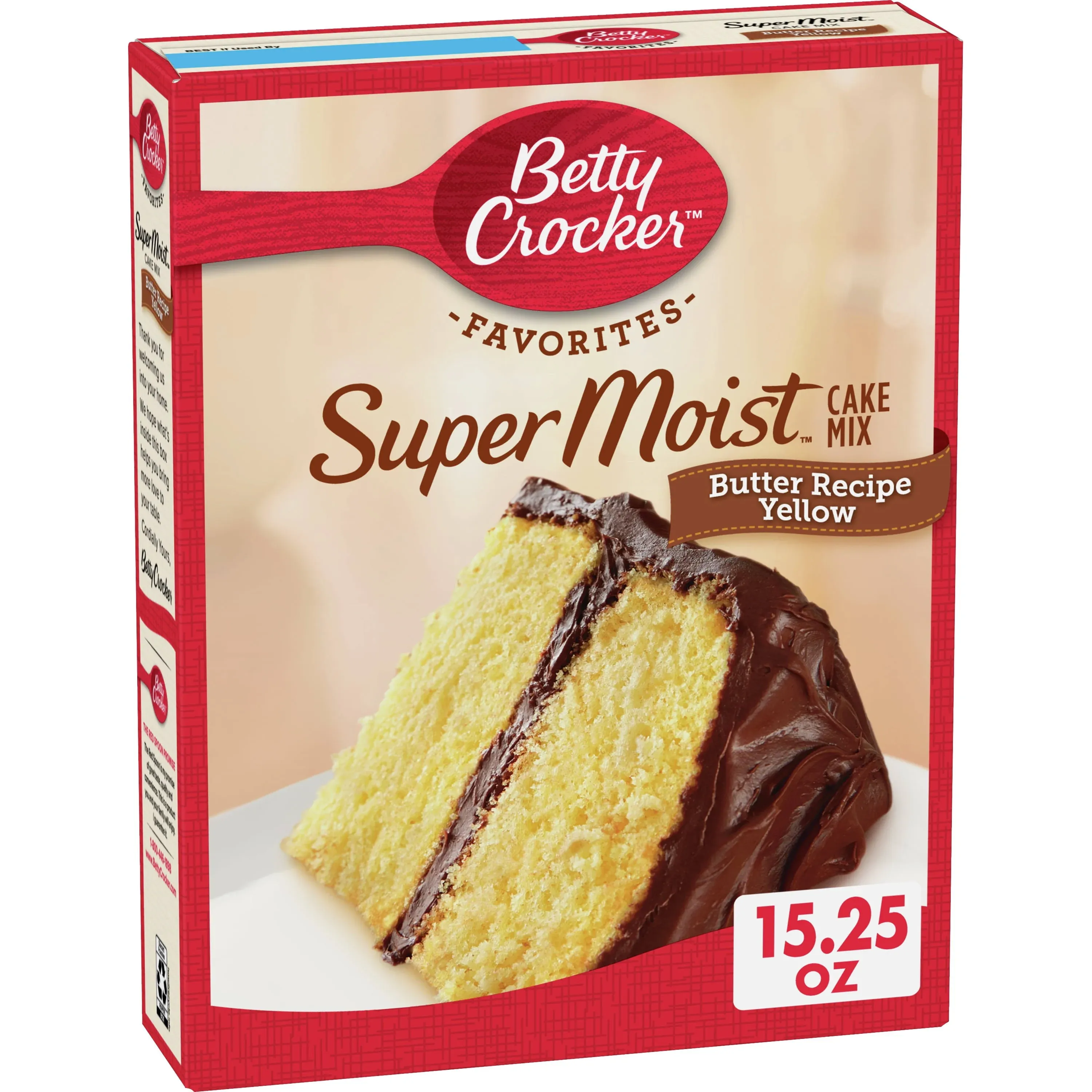 Betty Crocker Super Moist Butter Recipe Yellow Cake Mix, 15.25 oz