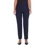 Alfred Dunner Navy Women's Allure Stretch Pull On Short Pants