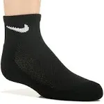 Nike Kids' 6 Pack Youth X-Small Cushioned Ankle Socks (Black)