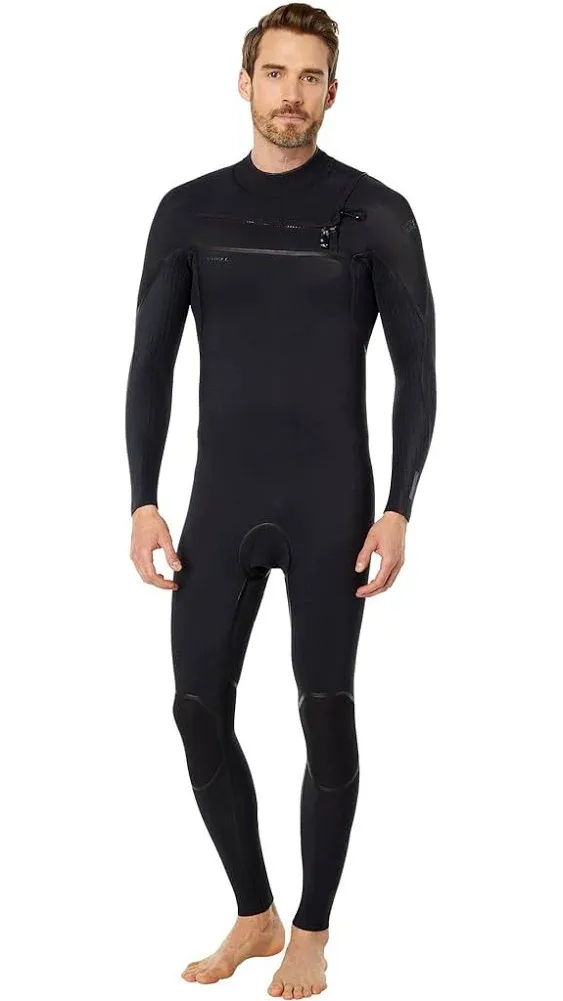 O'neill 4/3mm Ninja Men's Chest Zip Full Wetsuit Small Black/Black