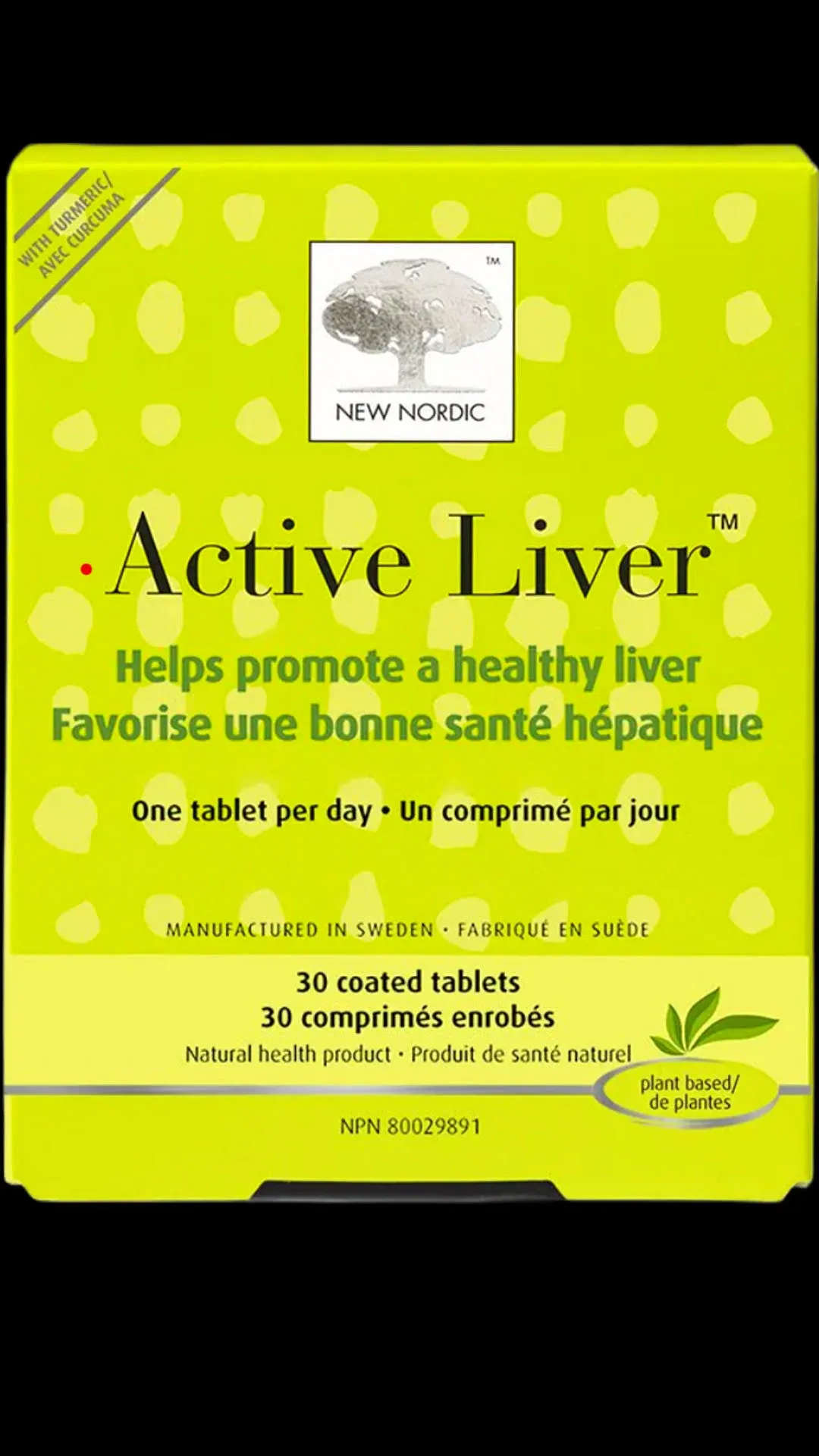 NEW NORDIC Active Liver | Daily Liver Supplement | Milk Thistle, Artichoke & Turmeric | for Men and Women | 30 Count (Pack of 1)