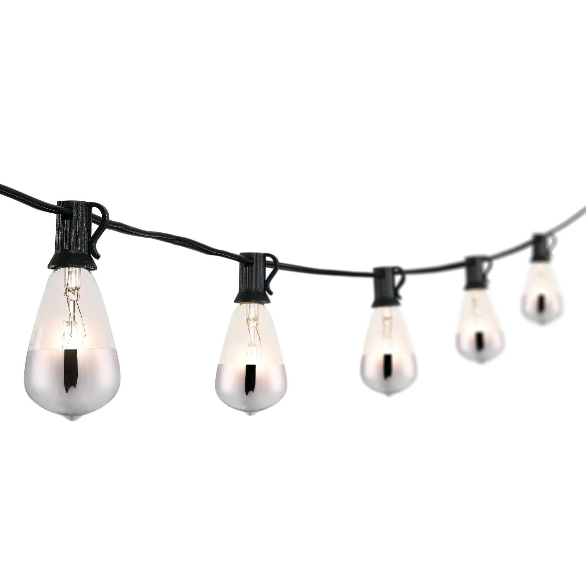 JONATHAN Y JYL8704A Indoor Outdoor Rustic Industrial Incandescent C7 Half-Chrome