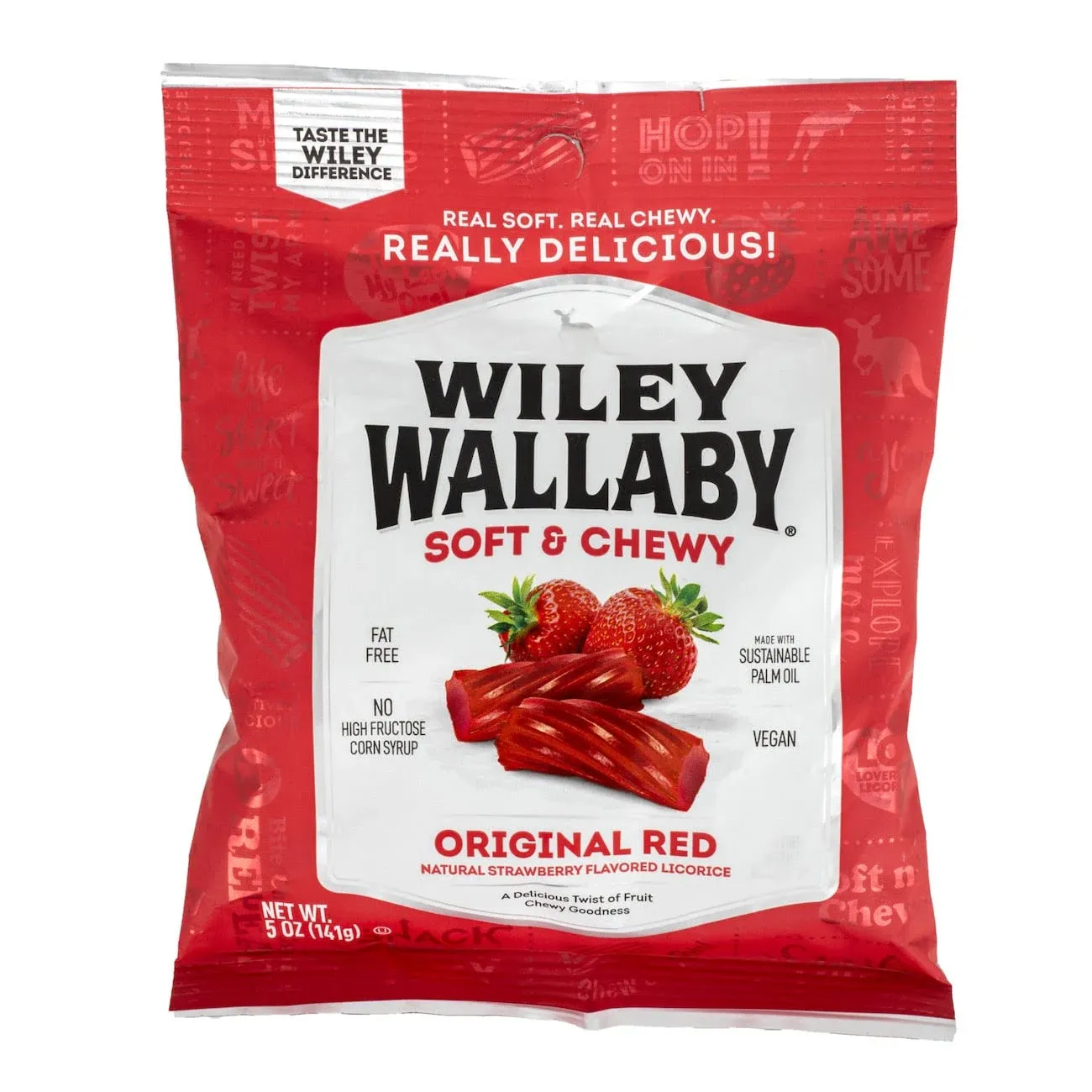 Wiley Wallaby Gourmet Red Licorice, 5 oz. Bags