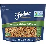 Fisher Chef's Naturals Walnut Halves & Pieces - 16 oz