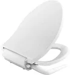 Puretide Non- Electric Bidet Seat for Elongated Toilets in White