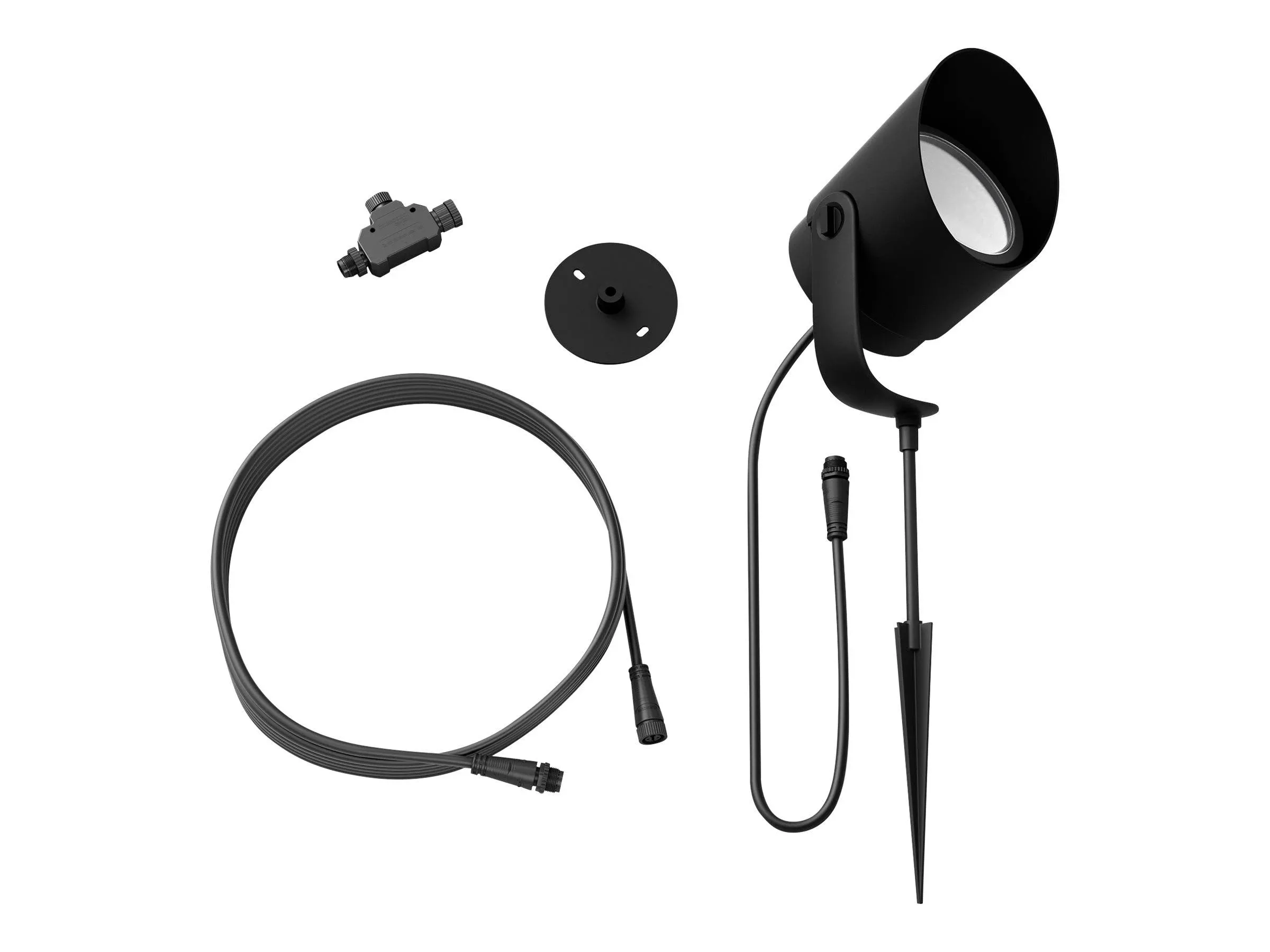 Philips - Hue White and Color Ambiance Lily Outdoor Spot Light Extension Kit - Multicolor