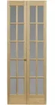 AWC Traditional Divided Frosted Glass Bifold Door