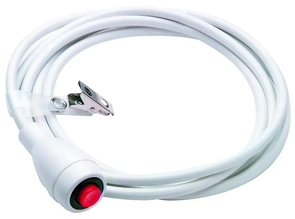 EconoCall Call Cord, 1/4" Phone Plug, White, Single, 7'