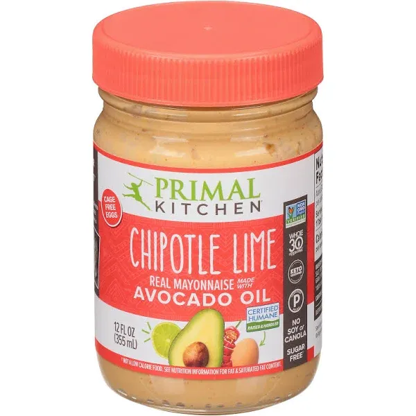 Primal Kitchen Chipotle Lime Mayo with Avocado Oil - 12 fl oz jar