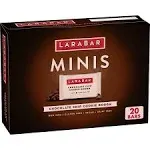 Larabar Chocolate Mint Mini Bars, Gluten Free Vegan Kosher Fruit &amp; Nut Bar, 20ct