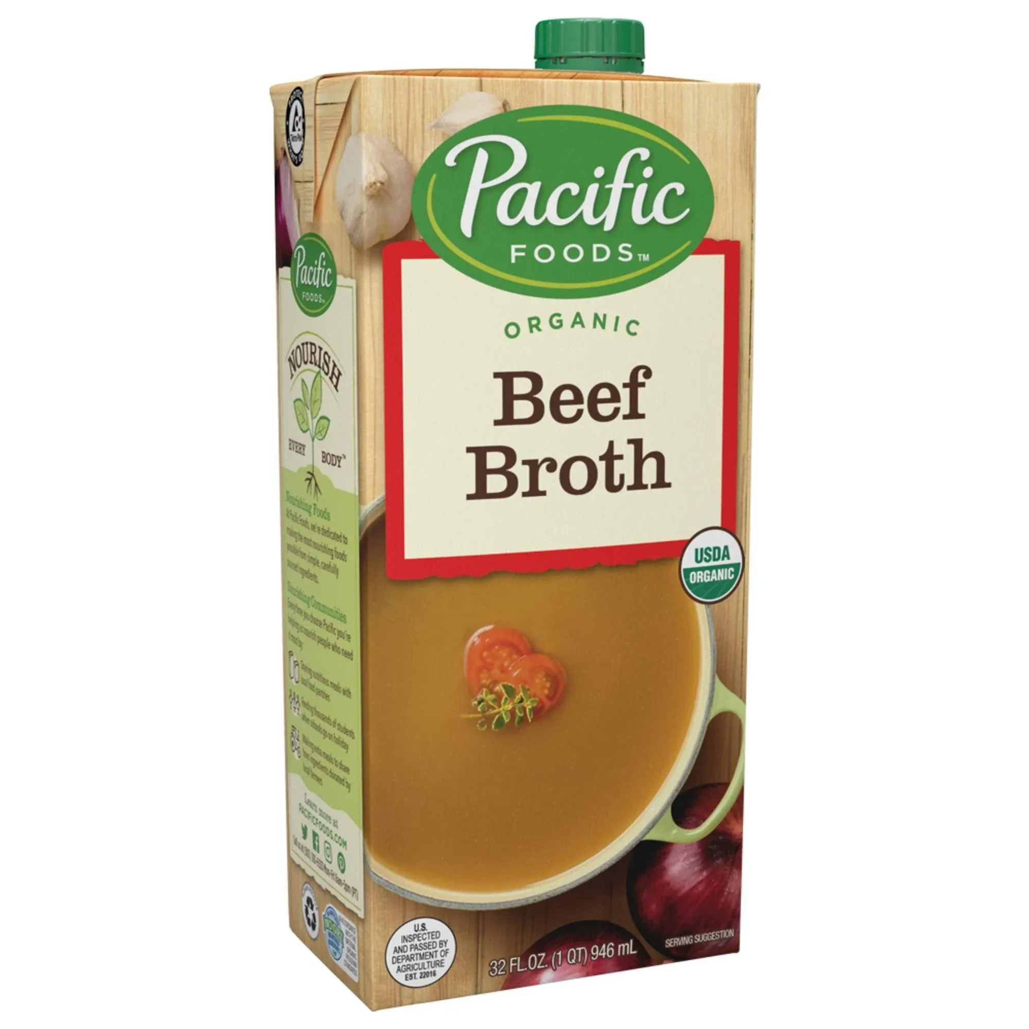 Pacific Foods Beef Broth, Organic - 32 fl oz