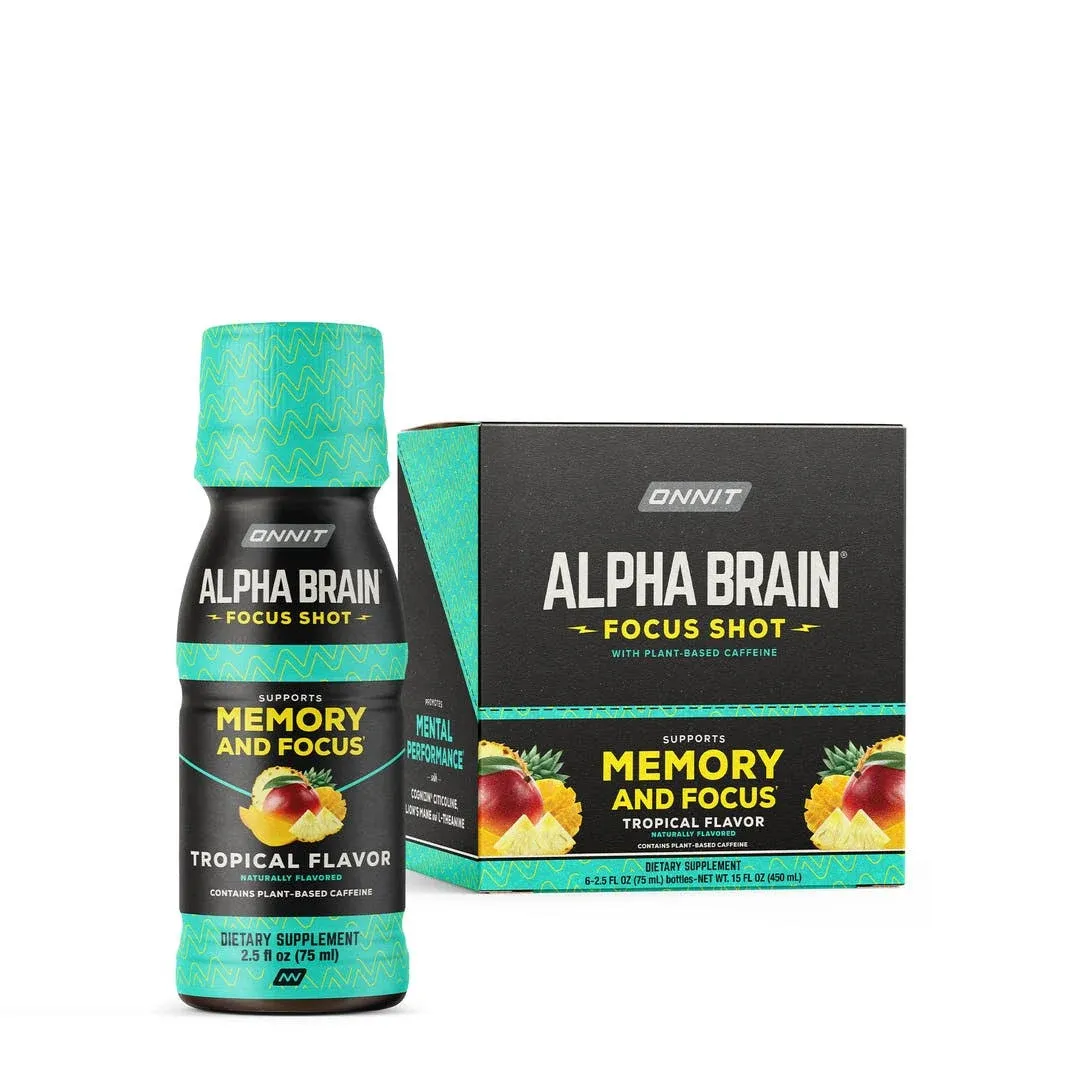 Onnit Alpha Brain Focus Shot Tropical