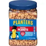 Planters Cocktail Peanuts, Salted, 35 oz Canister