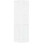 Closet Door, Bi-Fold, Traditional Louver-Panel Solid Core Unfinished 80 in. x 30 in. White