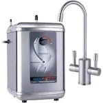 Ready Hot 41-RH-200-F560-CH Stainless Steel Hot Water Dispenser System with Chrome Dual Lever Faucet