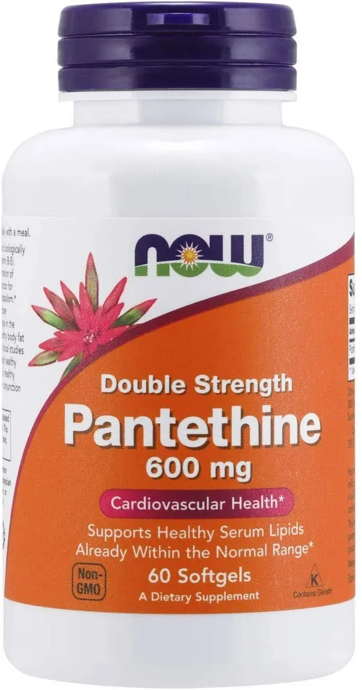 Now Foods Pantethine - 600 mg - 60 Softgels