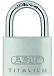 ABUS 64TI/50 C Titalium Aluminum Alloy Padlock Keyed Different