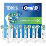 Oral-B FlossAction X Shaped Bristle Electric Rechargeable Toothbrush Brush Heads