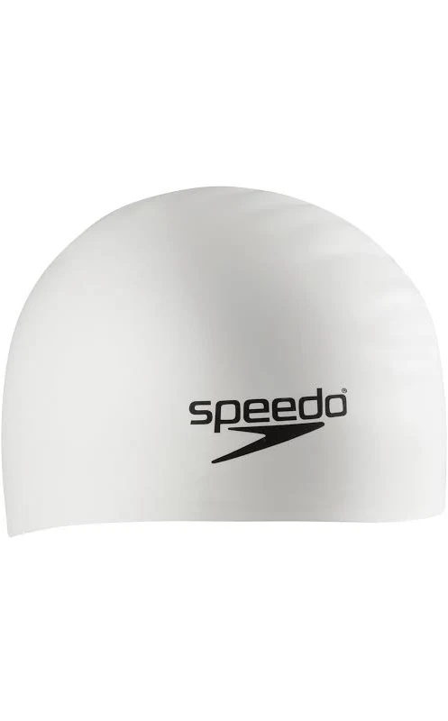 Speedo Silicone Long Hair Cap Silver