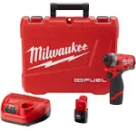 M12 Fuel 1/4" Hex Impact Driver Kit, Milwaukee 2553-22