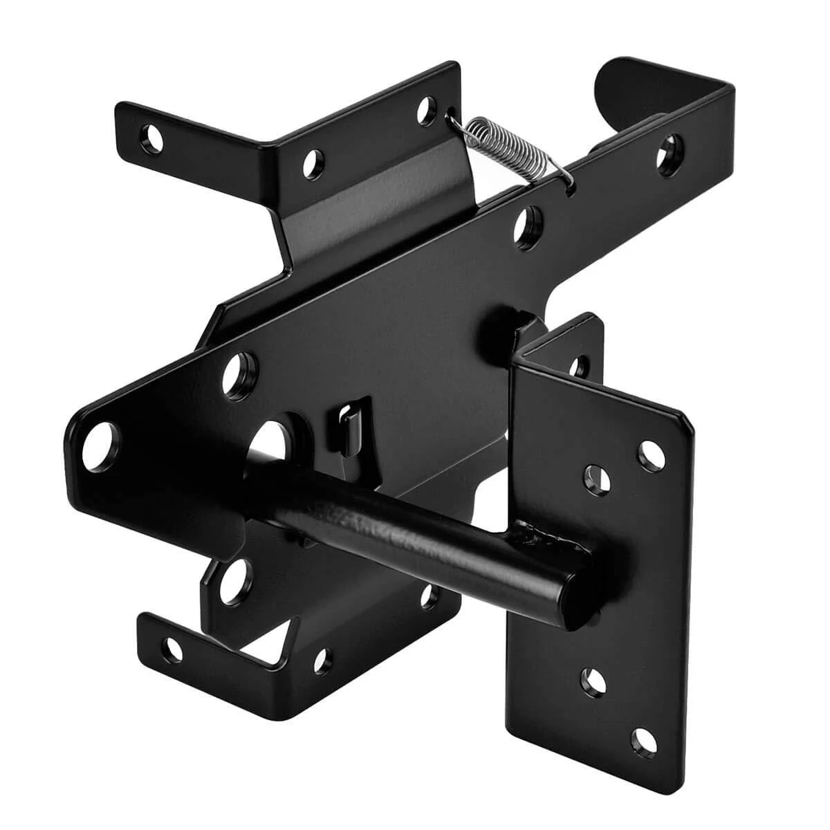 Self-Locking Gate Latch Heavy Duty Post Mount Automatic Gravity Lever Wood/Pvc F