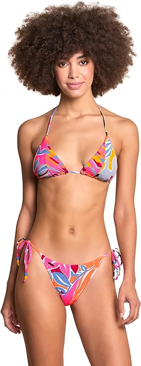 Maaji Jungle Rain Edge Sliding Triangle Bikini Top Large