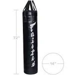 Fairtex HB6 6 Ft. Banana Bag Punching Bag for Muay Thai, Boxing, Kickboxing, MMA - 13" W x 19" H