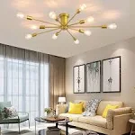 Lorise 10 - Light Dimmable Sputnik Sphere Chandelier Orren Ellis Finish: Gold