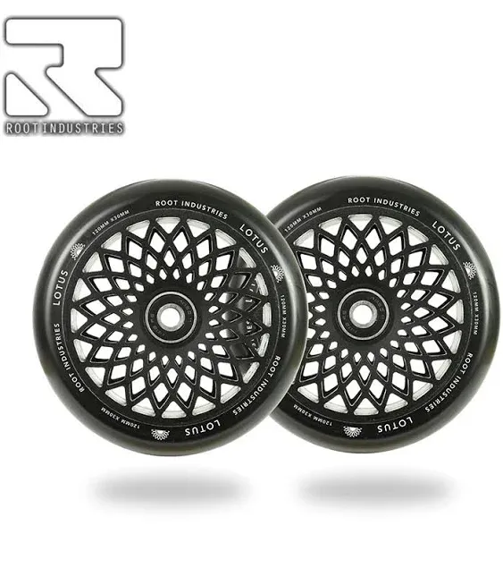 Root Industries 120mm X 30mm Lotus Wheels - Black (Pair)