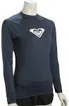 Roxy Whole Hearted Long Sleeve UPF 50 Rashguard Women's Swimwear Mood Indigo : XS