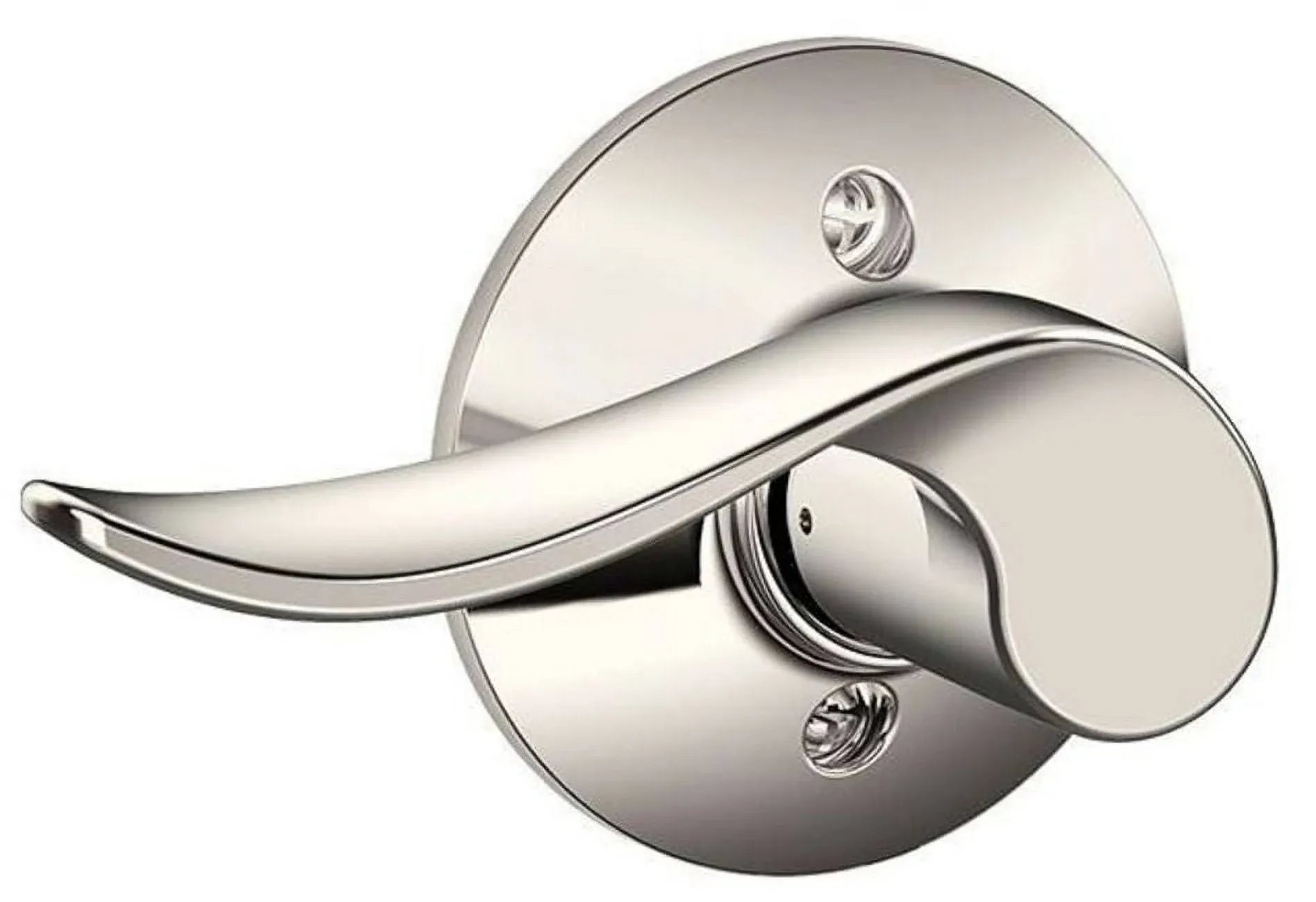 SCHLAGE Sacramento Left Handed Lever Non-Turning Lock, Polished Nickel (F170 SAC 618 LH)