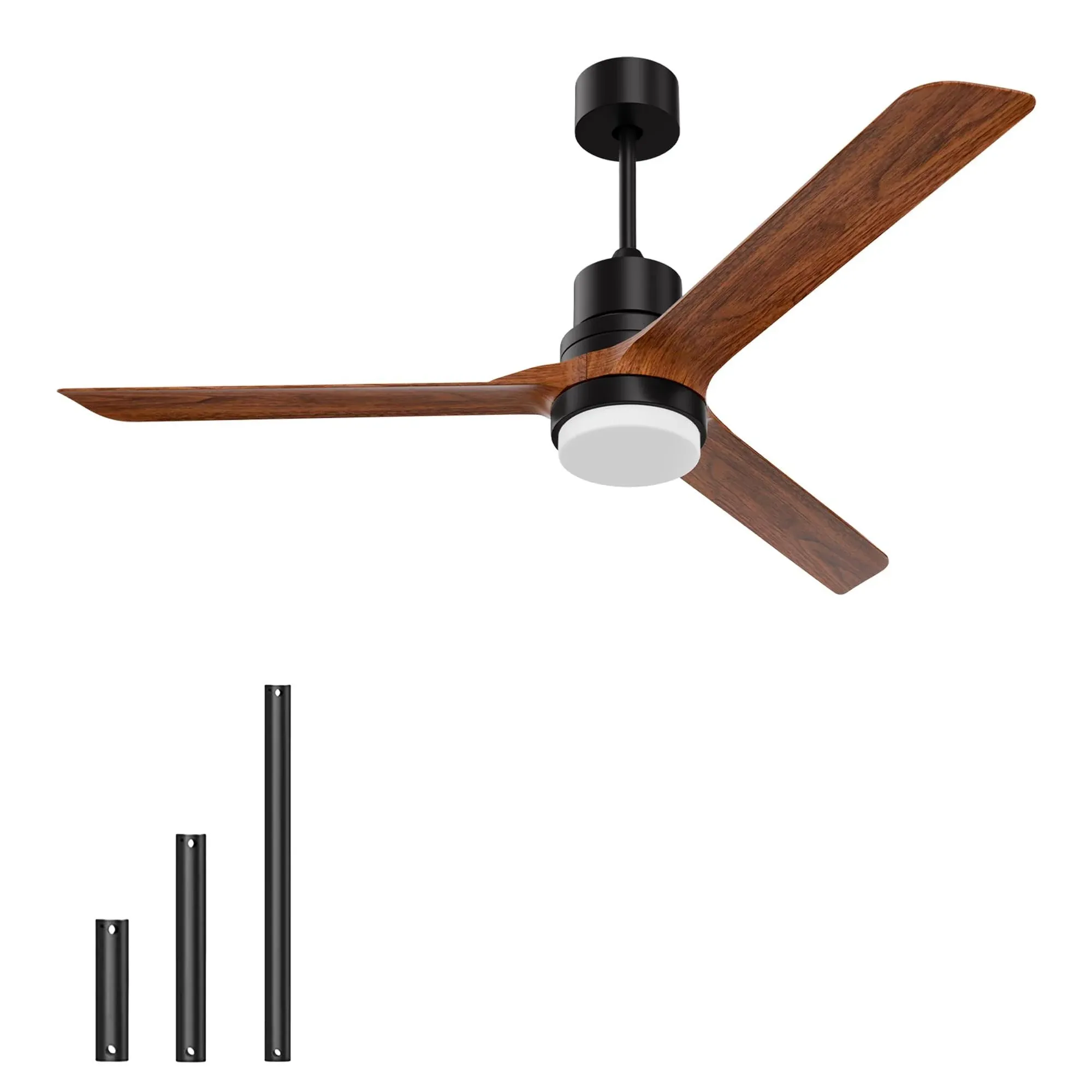 BECLOG Ceiling Fans with Lights Outdoor/Indoor, 52" Ceiling Fan with LED DC Motor for Dining Room, Bedroom, Living Room, Patios, Farmhouse