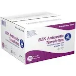 Dynarex BZK Antiseptic Towelettes 5&#034; x 7&#034; 1000/cs Bulk