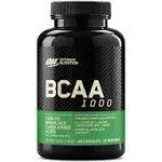 Optimum Nutrition BCAA Capsules, Keto Friendly, 1000 mg, 60 unidades (paquete de 2)