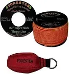 FORESTER Arborist Throw Line Kit - Ultra Slick 100% Polyester Rope Orange 