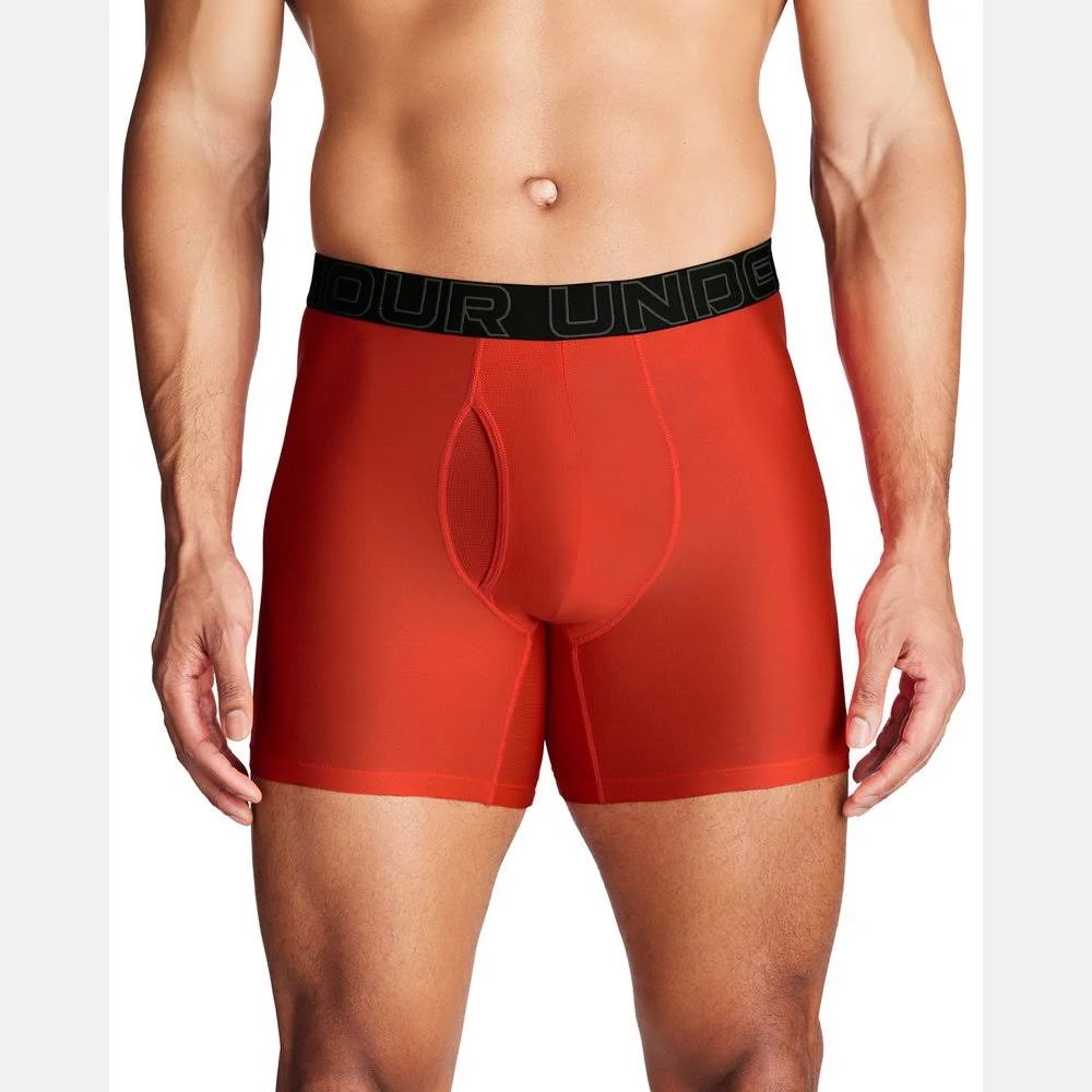 Men's Under Armour Performance Tech Solid 6" Boxer Briefs