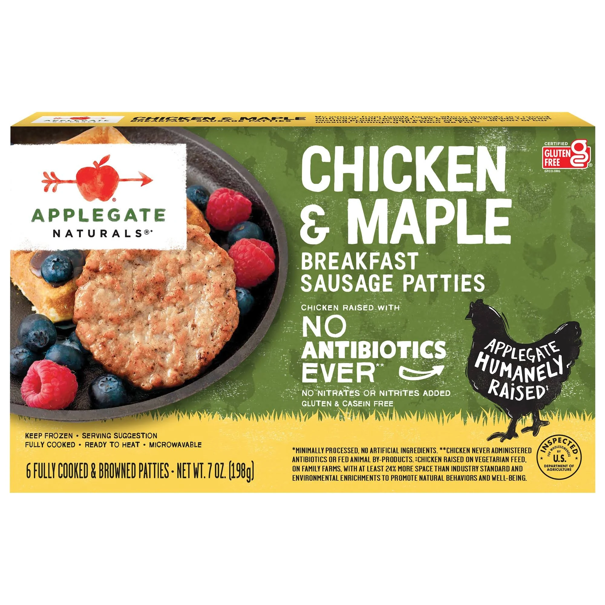 Applegate Chicken & Maple Breakfast Sausage Patties