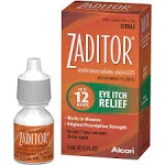 Zaditor Eye Allergy Itch Relief Eye Drops