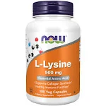 Now Foods, L-Lysine 500 mg - 100 Veg Capsules